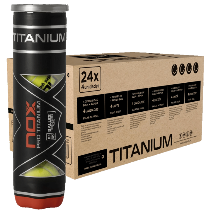 Caja Pelotas Nox Pro Titanium (x4)