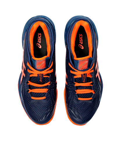 Asics Court FF 3 Clay Azul/Naranja